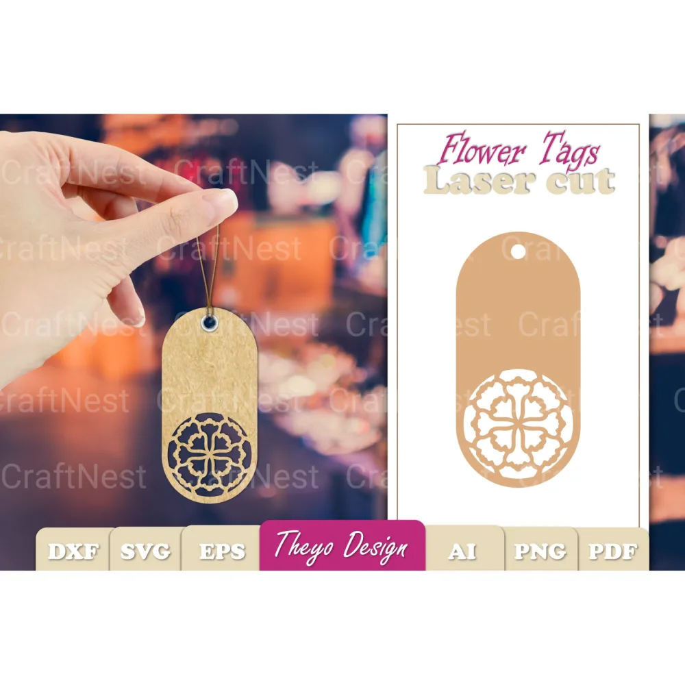 Flower Tags SVG Bundle