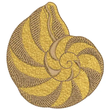 Sea Shell Embroidery Design