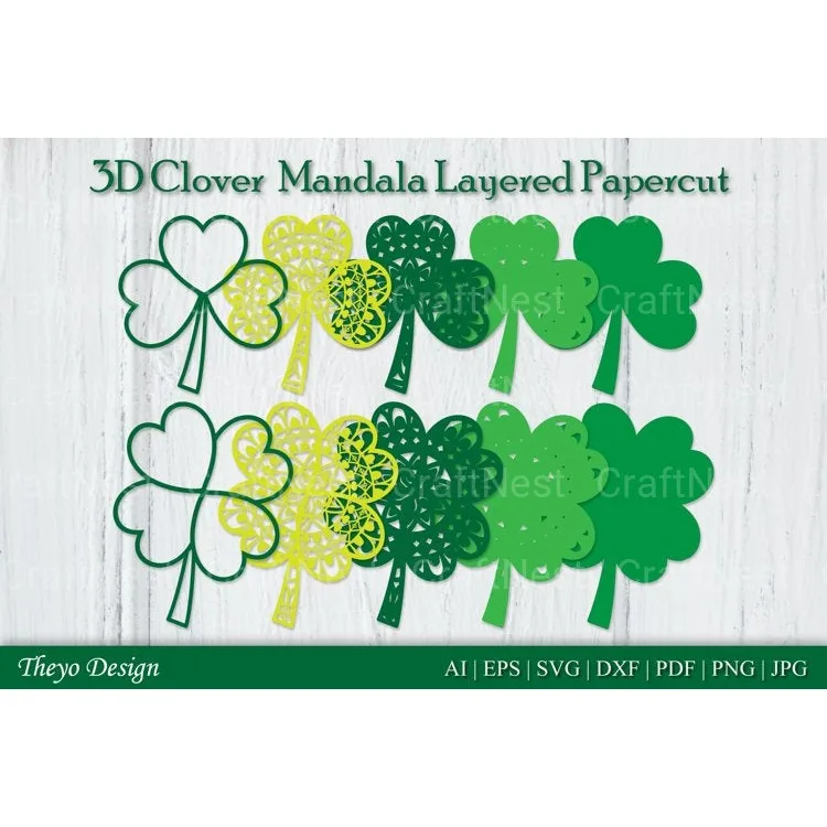 Clover Mandala SVG Bundle