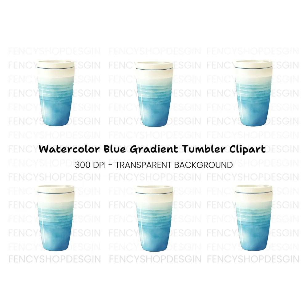 Blue Travel Clipart Bundle
