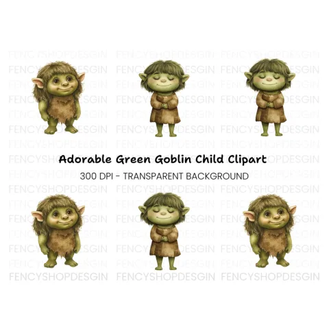 Cute Forest Trolls Clipart Bundle