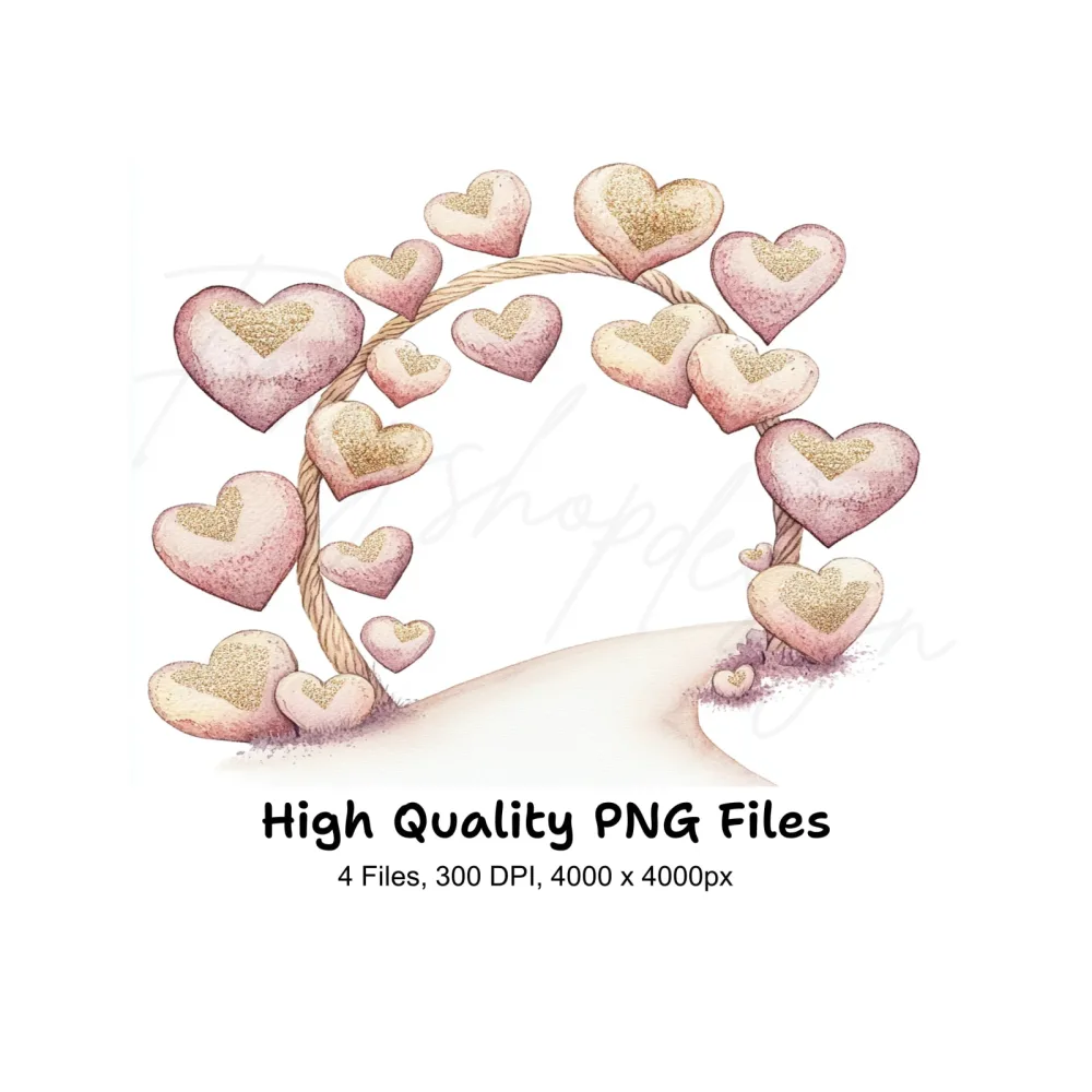 Heart Archway Clipart Bundle