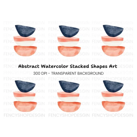 Abstract Shapes Clipart Bundle