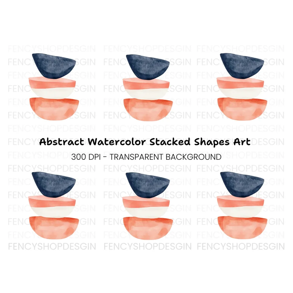 Abstract Shapes Clipart Bundle