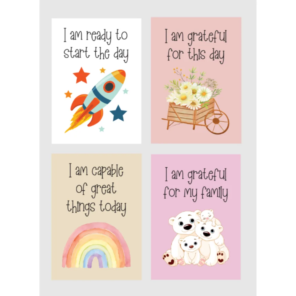 Kids Positive Affirmation Cards