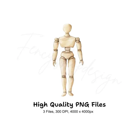 Articulated Mannequin Figure Clipart Bundle