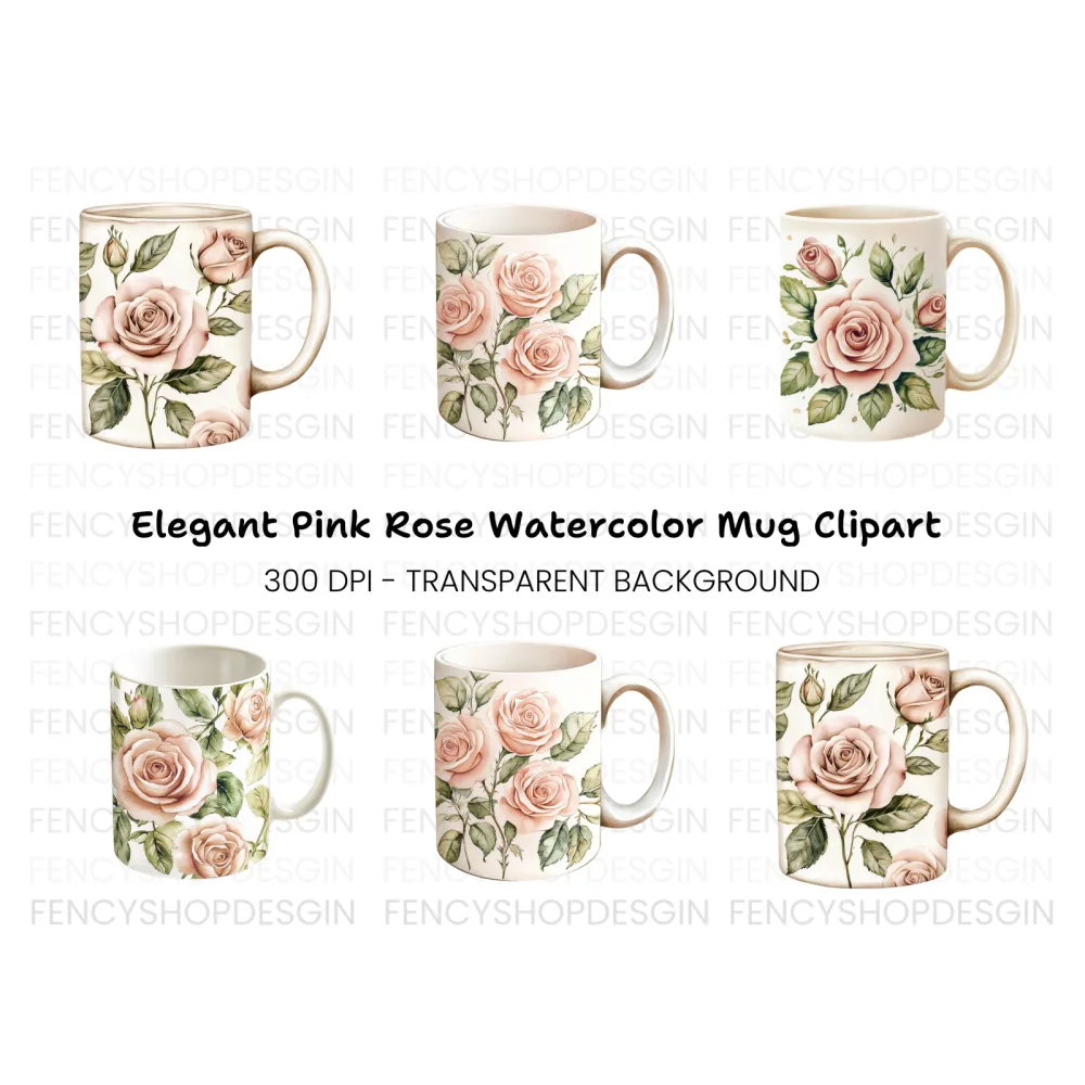 Elegant Rose Clipart Bundle