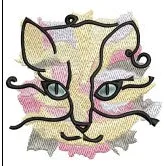 Cat Embroidery Design