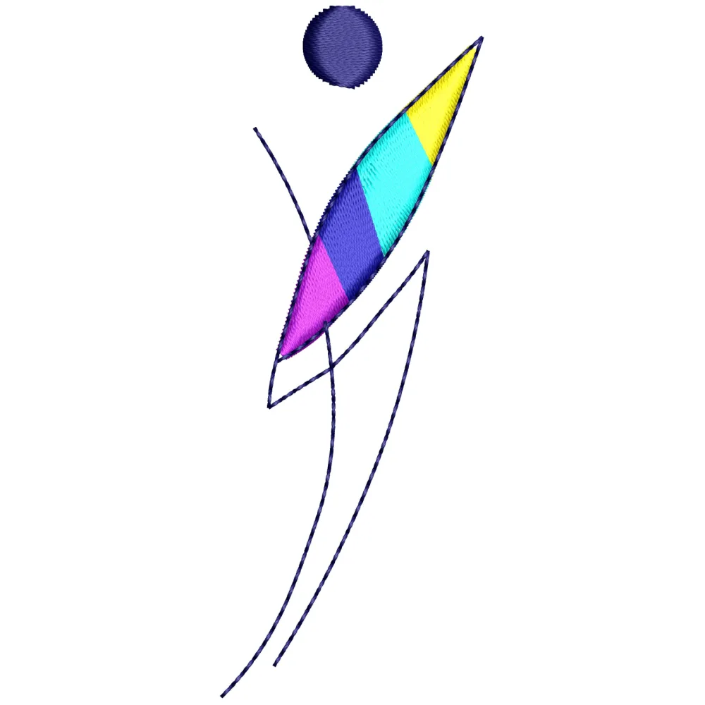 Slim Lady Embroidery Design