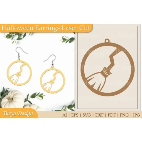 Halloween Earrings SVG Bundle