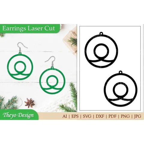 Earrings Laser Cut SVG Bundle