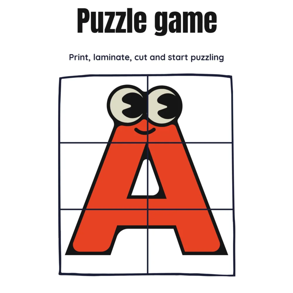 Fruit and Alphabet Puzzle Game
