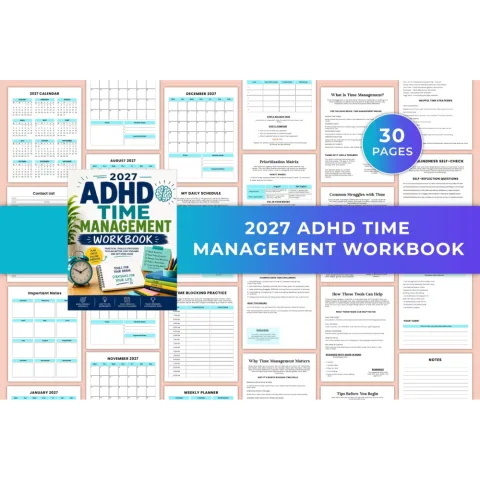 Adhd Time Management Workbook