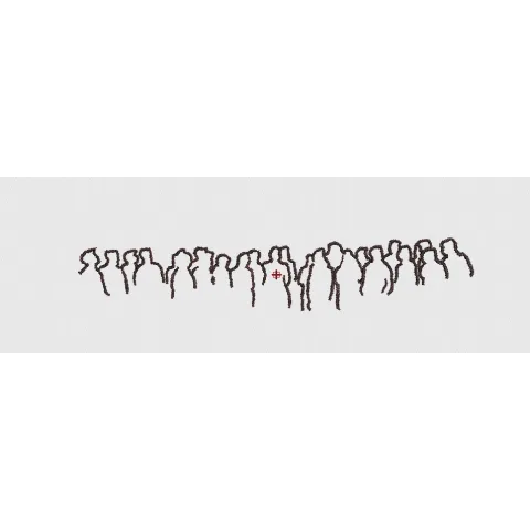 People Embroidery Design