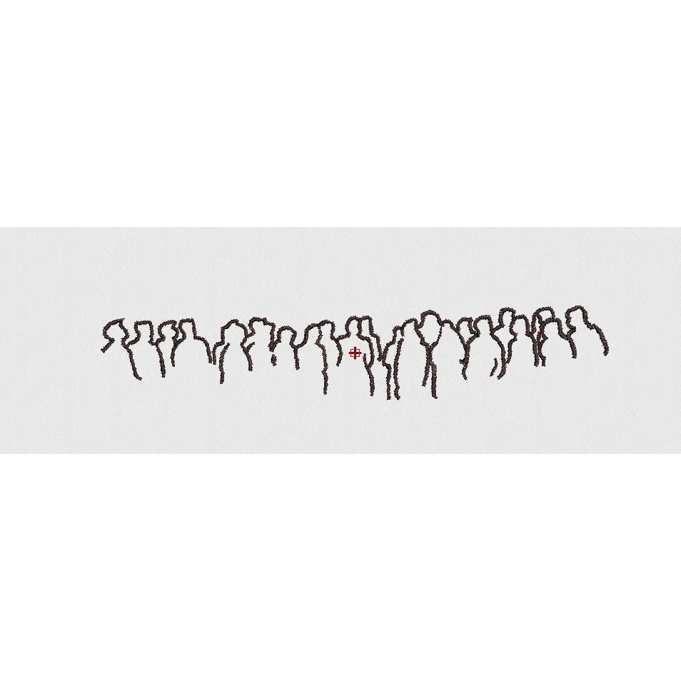 People Embroidery Design