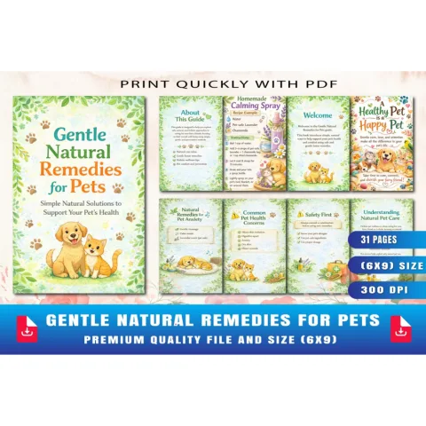 Gentle Natural Remedies for Pets Planner