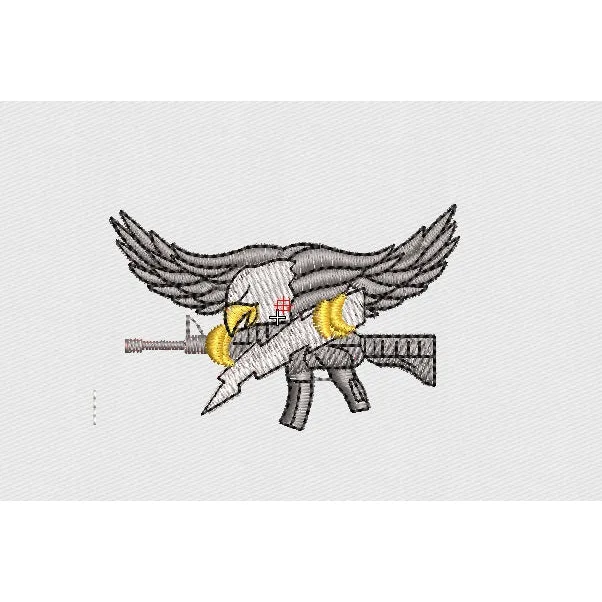 Guns Embroidery Design