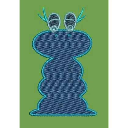 Caterpillar Figure Embroidery Design