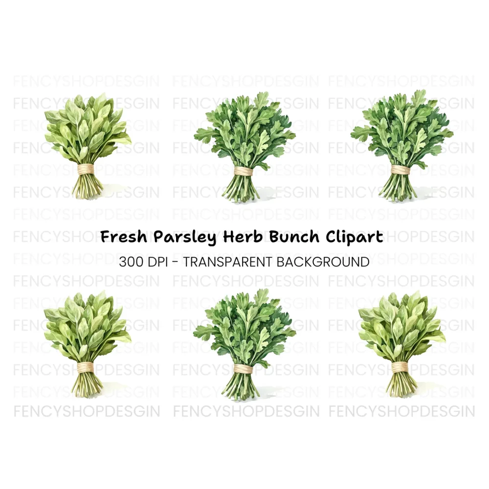 Fresh Greens Clipart Bundle