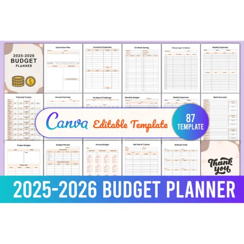 Editable Budget Planner