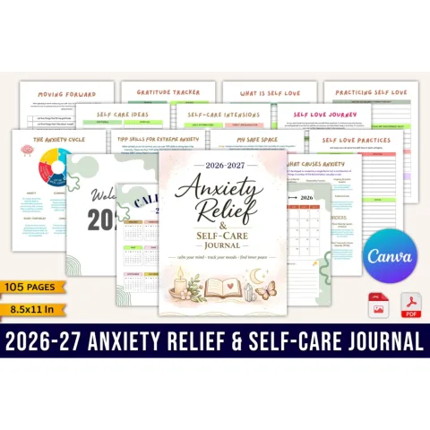Anxiety Relief Self-Care Journal