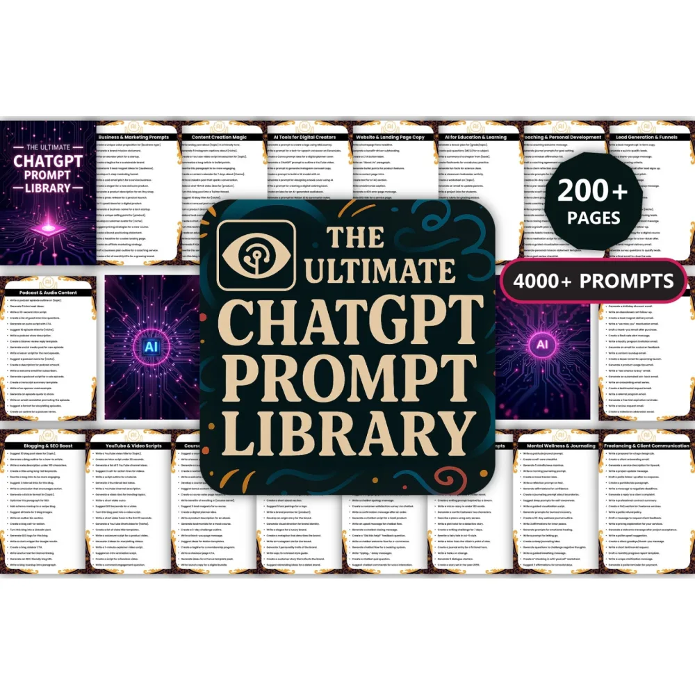 The Ultimate ChatGPT Library Prompts