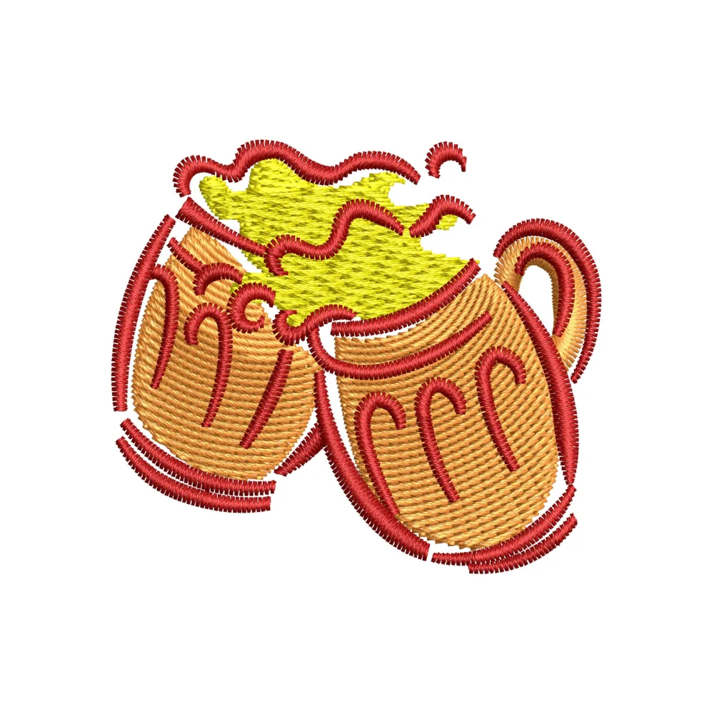 Beers Embroidery Design