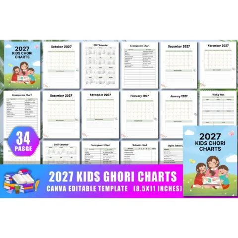 Kids Chore Charts Planner