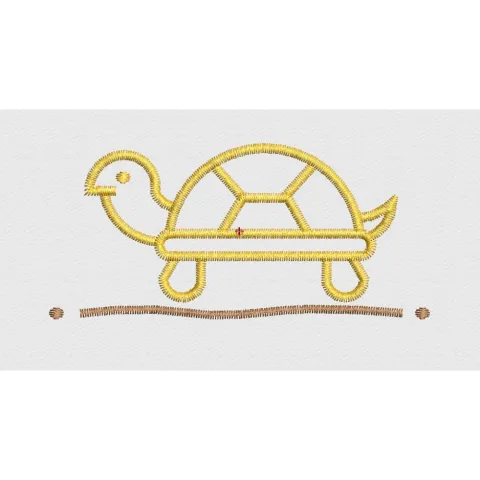 Turtle Embroidery Design