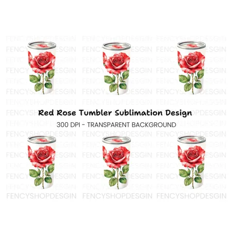 Single Red Rose Clipart Bundle