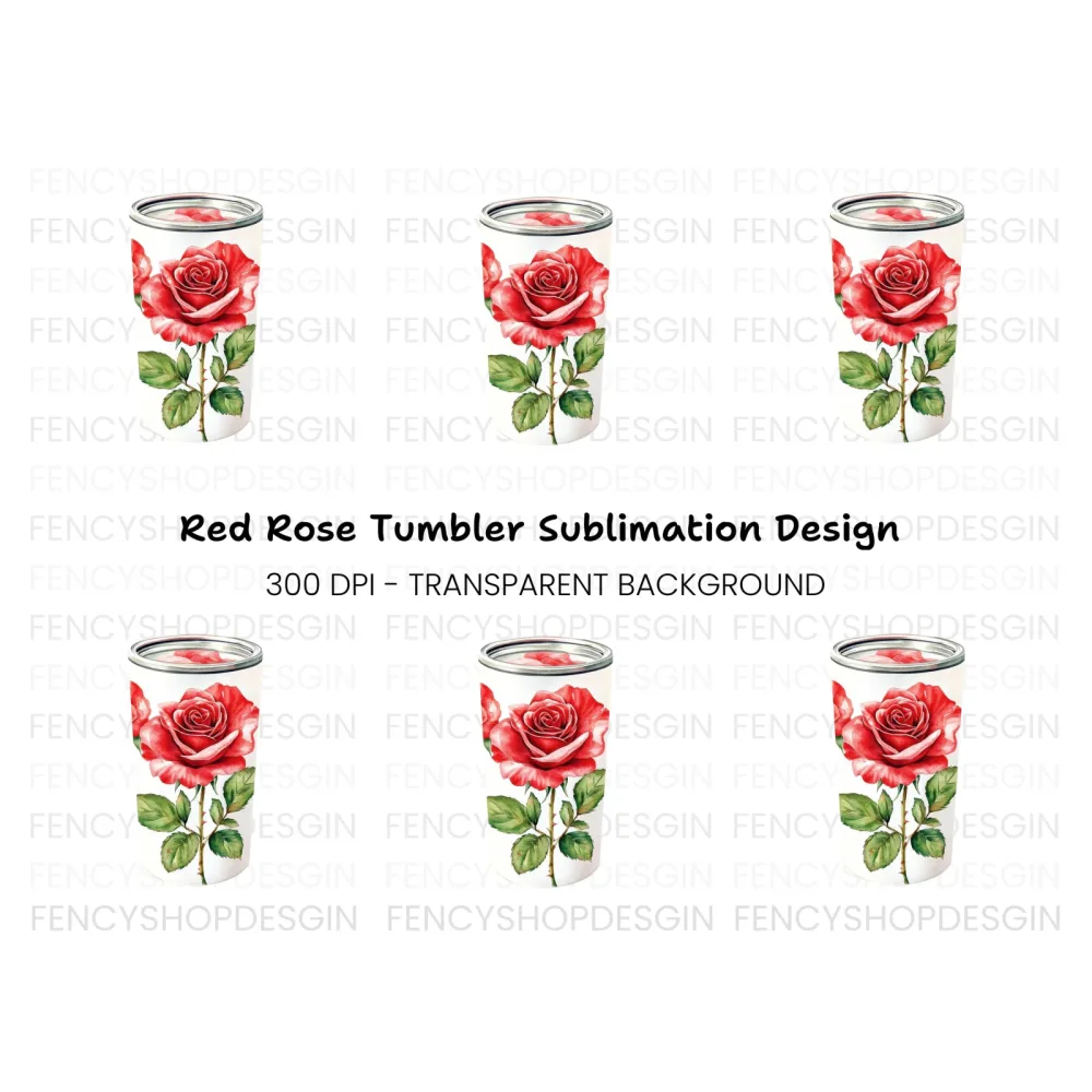 Single Red Rose Clipart Bundle