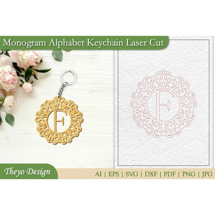 Alphabet Keychain SVG Bundle