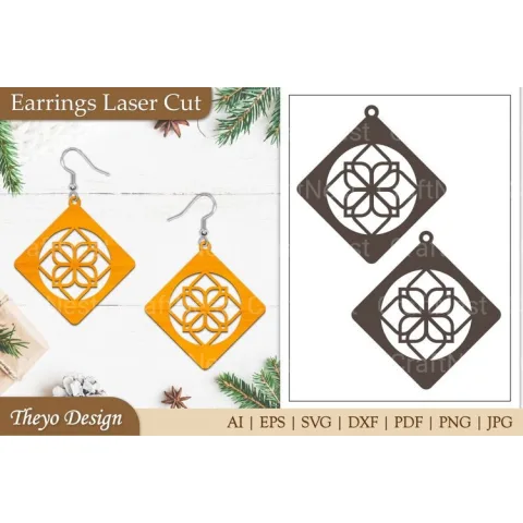 Lasercut Earrings SVG Bundle