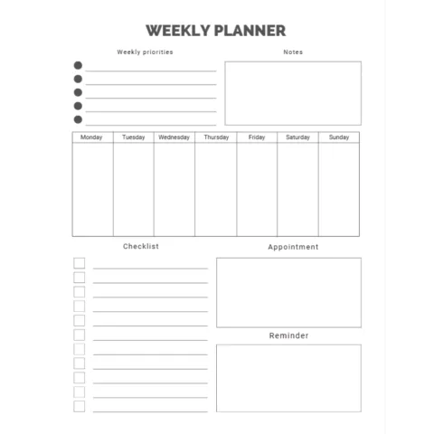 Weekly Planner Bundle