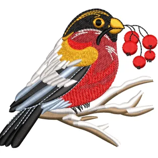 Sparrow Embroidery Design
