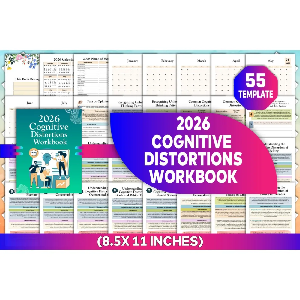 Cognitive Distortions Workbook for Personal Growth