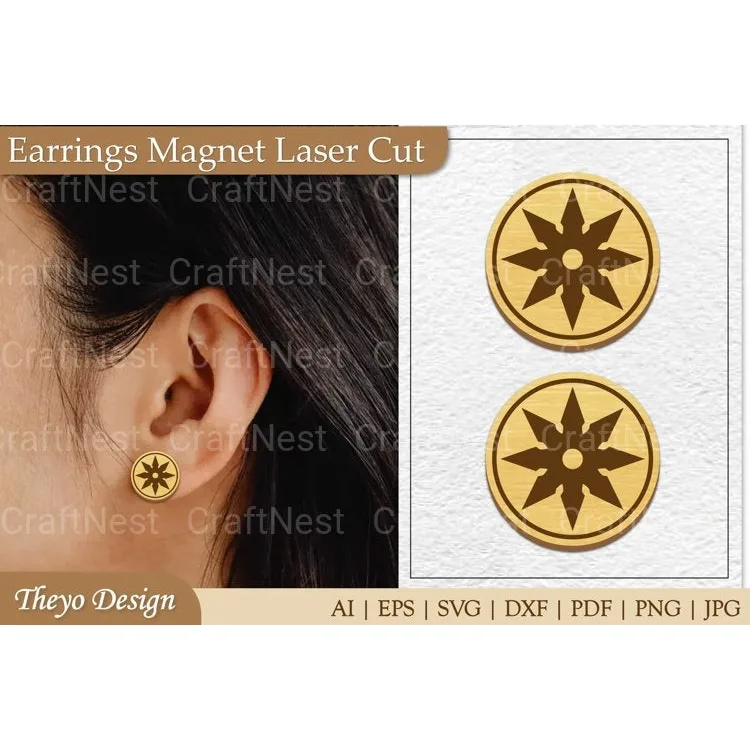 Earrings Magnet SVG Bundle