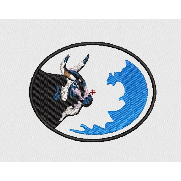 Bull Embroidery Design
