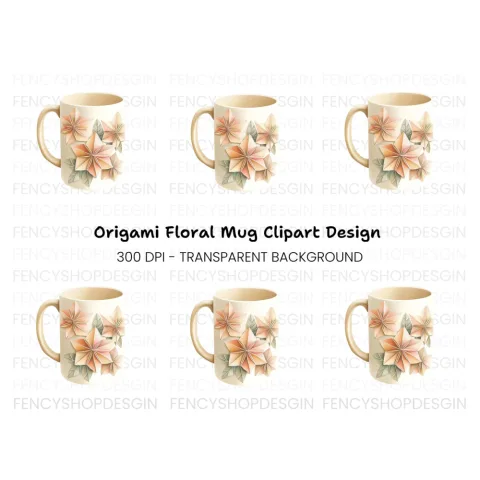 Origami Star Clipart Bundle
