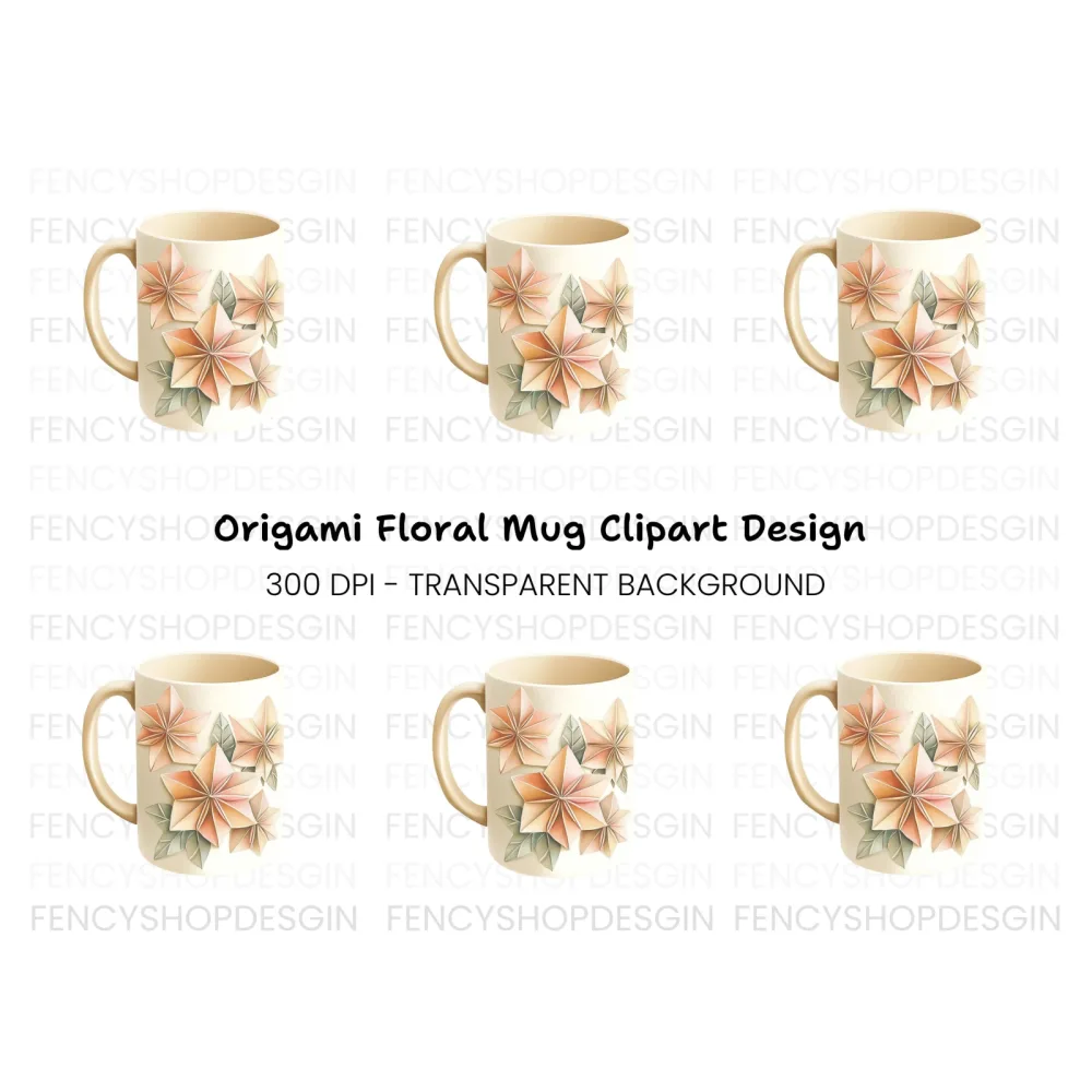Origami Star Clipart Bundle