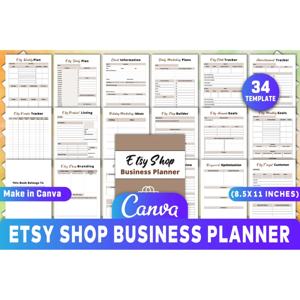 Etsy Shop Business Planner