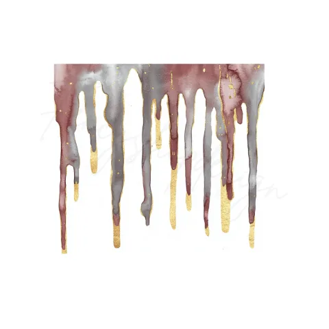 Drips with Gold Accents Clipart Bundle