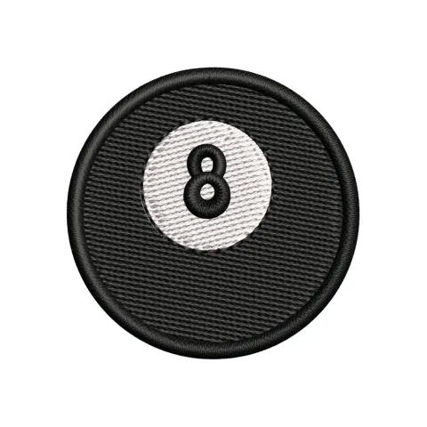 Eight N Ball Embroidery Design