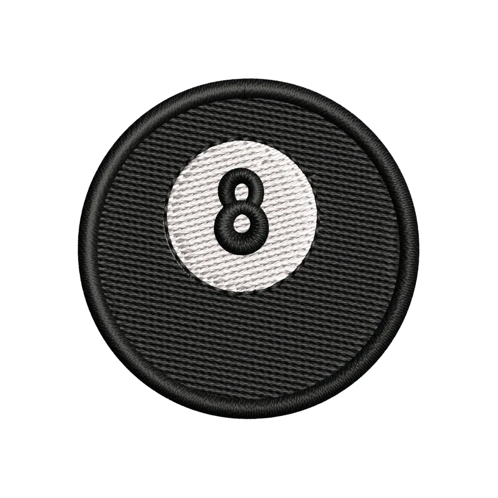 Eight N Ball Embroidery Design