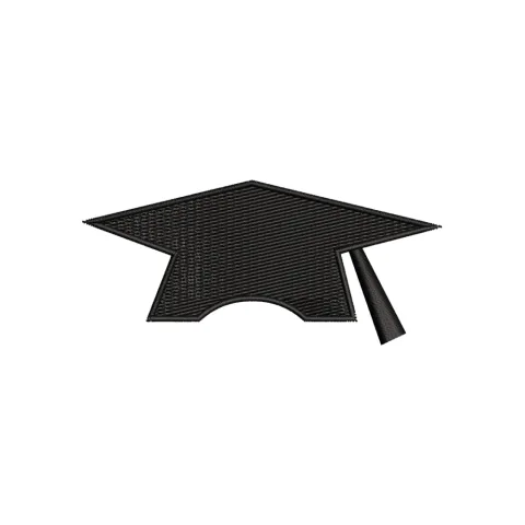 Cap Degree Embroidery Design