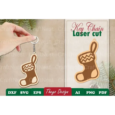 Christmas Keychain SVG Bundle