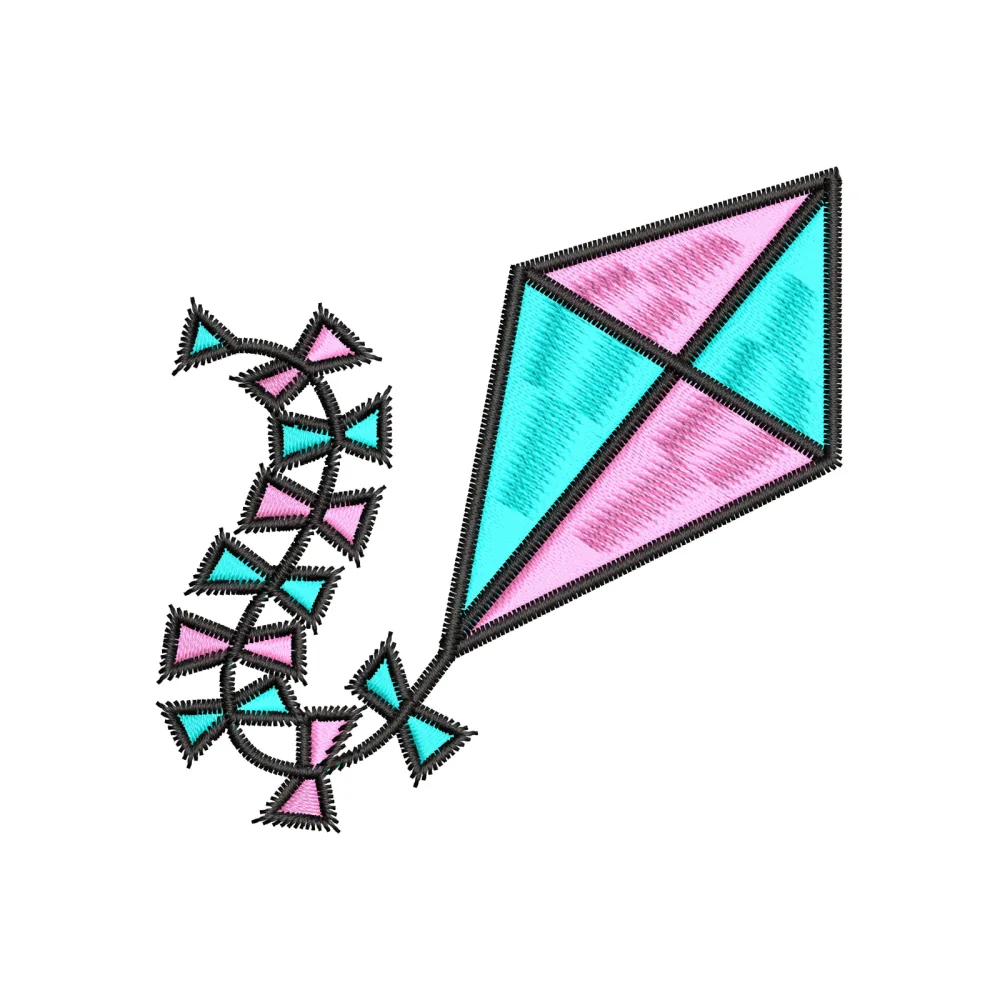 Kite Embroidery Design