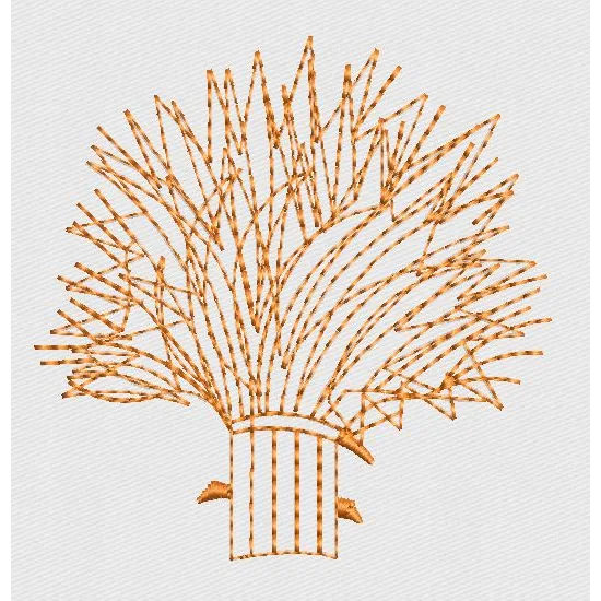 Abstract Stalks Base Embroidery Design