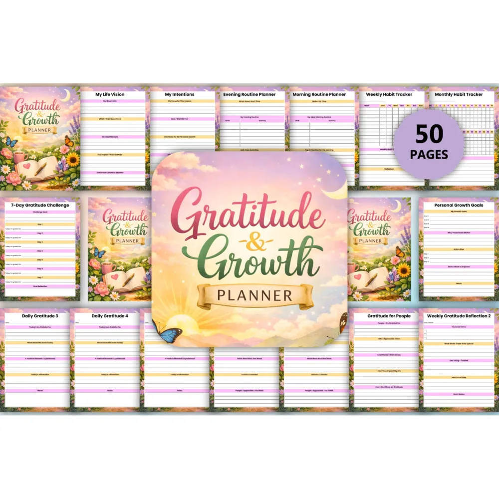 Gratitude Growth Planner