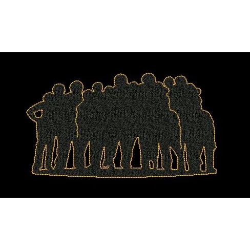 Group Photo Embroidery Design